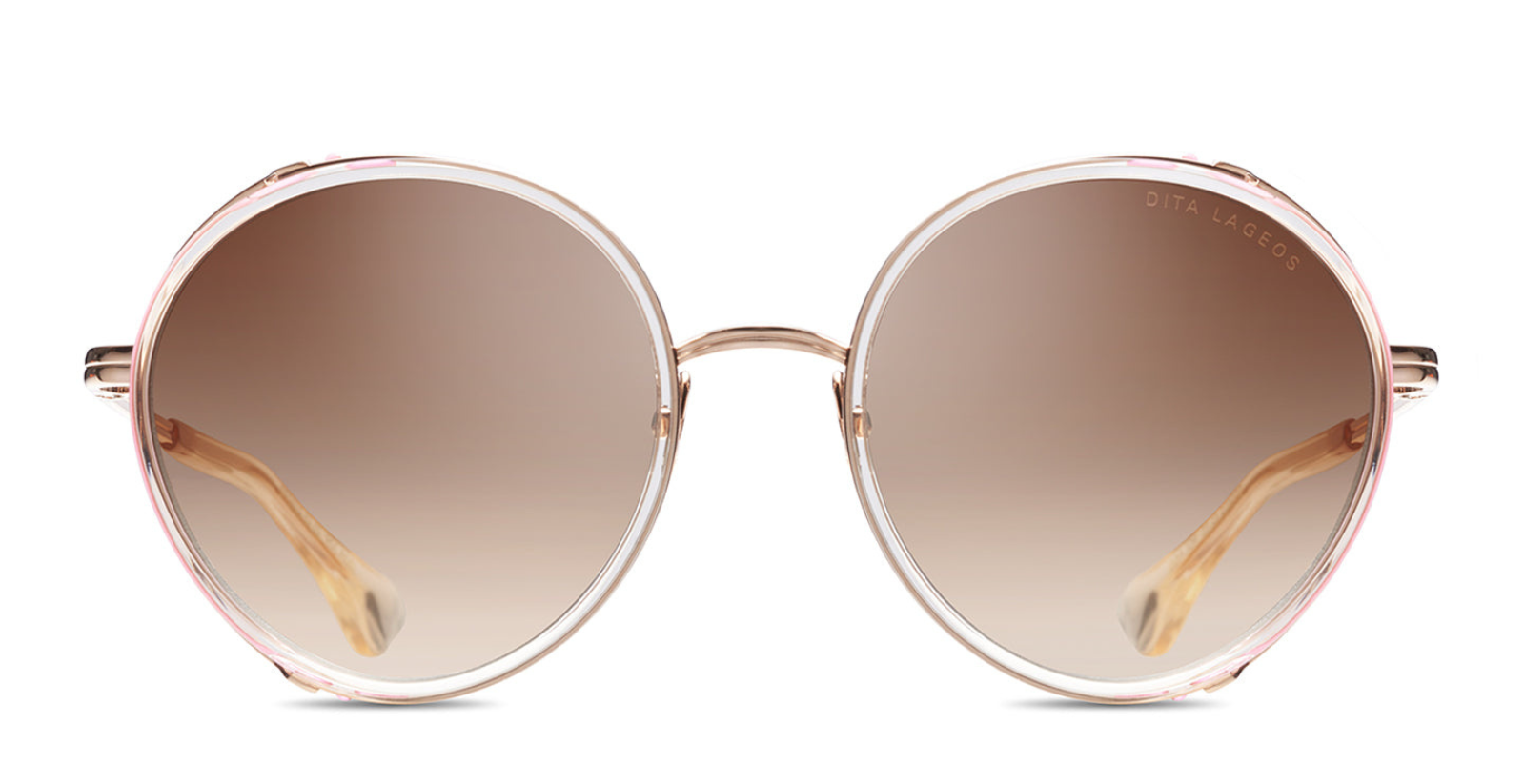 DITA Lageos | White Rose Crystal &amp; Rose Gold