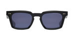 dita monolix black eckige sonnenbrille in schwarz mit blauen gläsern