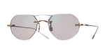eyevan 1296-2 819 randlose sonnenbrille in silber mit grauen gläsern