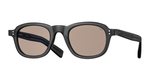 eyevan 372E | 141 eckige sonnenbrille in grau mit braunen gläsern