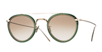 eyevan 762 400902 aviator sonnenbrille in grün mit braunen verlaufsgläsern