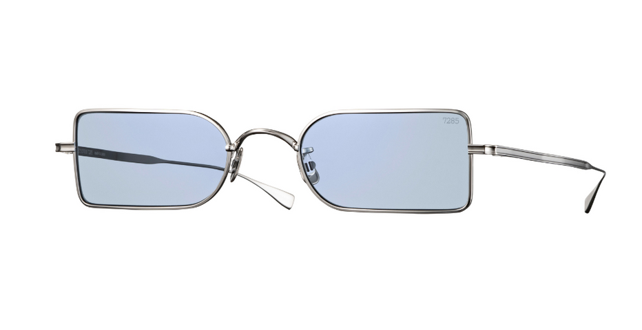 Eyevan 798 | 800 luxury sunglasses with silver frame and blue
