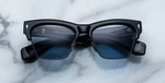 jacques marie mage bugsy black cateye sonnenbrille in schwarz und silber mit blauen gläsern