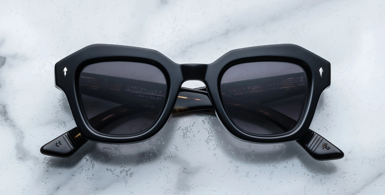 jacques marie mage eichler noir11 eckige sonnenbrille in schwarz mit grauen verlaufsgläsern