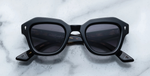 jacques marie mage eichler noir11 eckige sonnenbrille in schwarz mit grauen verlaufsgläsern
