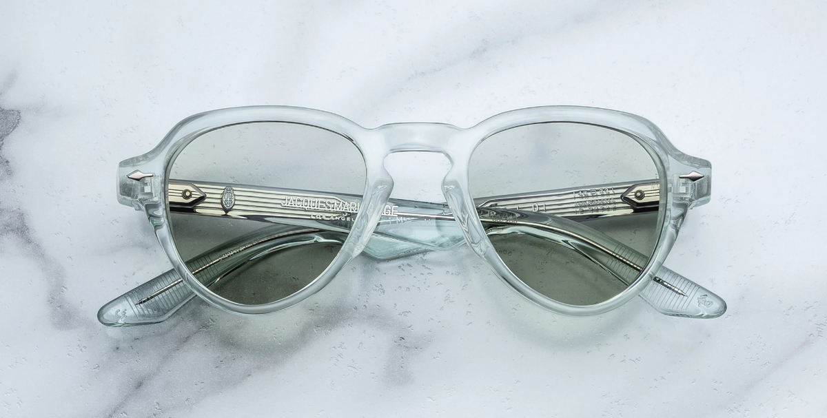 jacques marie mage hatfield photochromic aurora hellgrüne aviator acetatfassung mit grünen gläsern