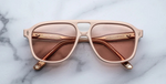 jacques marie mage leonard dust suede aviator sonnenbrille in matt orange mit orangenen gläsern