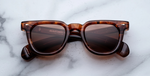 jacques marie mage vendome bourbon pantoförmige sonnenbrille in havana mit braunen gläsern