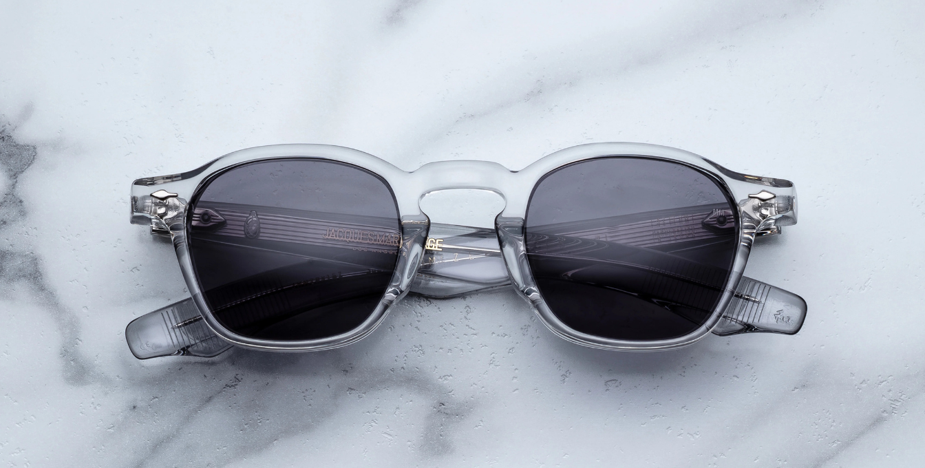 jacques marie mage zephirin 47 sulfur eckige sonnenbrille in grau mit grauen gläsern