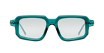 kuboraum p23 hb eckige sonnenbrille in grün mit hellgrauen gläsern