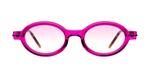 kuboraum p6 cy ovale sonnenbrille in pink mit pinken verlaufsgläsern