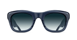matsuda m1042 dark navy crystal eckige sonnenbrille in blaue mit blauen verlaufsgläsern