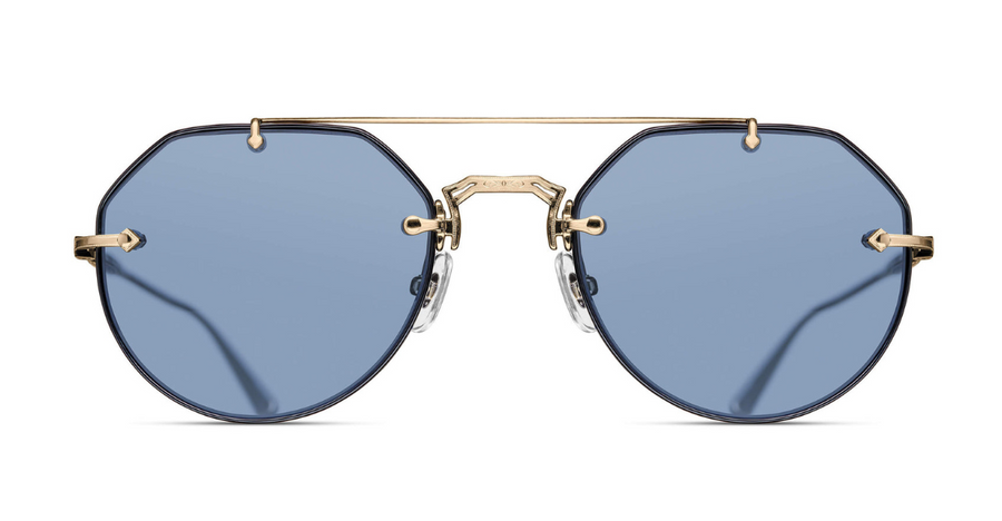 Matsuda M3121 | Black - Brushed Gold – Leidmann