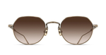 matsuda M3167 antique gold snnenbrille aus titan in gold mit braunen verlaufsgläsern