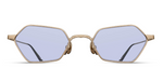matsuda m3138 brushed gold cafe blue front