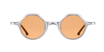 Rigards 1028TI | Antique Silver pantoförmige sonnenbrille aus titan in antique silber