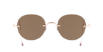 thom browne 938a 711 randlose Titansonnenbrille in gold mit braunen Gläsern