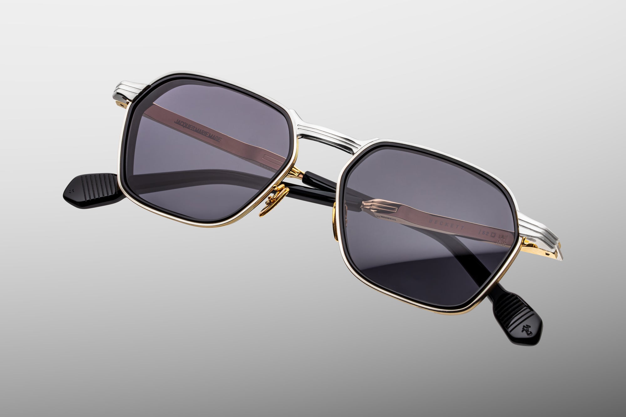 Jacques Marie Mage Beckett Sonnenbrille in Gold - limitierte, handgefertigte Luxusbrille 