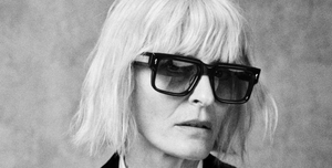 jacques marie mage hemmings obscure eckige sonnenbrille in schwarz mit hellblauen gläsern