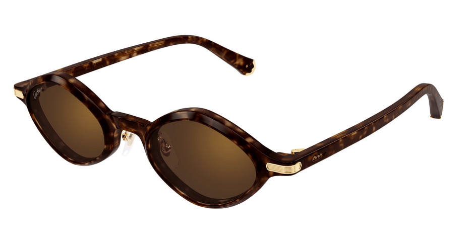 Jewelry (Latest Edition) ハードカバー d1 Cartier Première CT0540S Sunglasses 005 Shiny Ivory - eye-oo.com