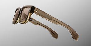 jacques marie mage dealan 53 lescot eckige sonnenbrille in braun mit braunen gläsern
