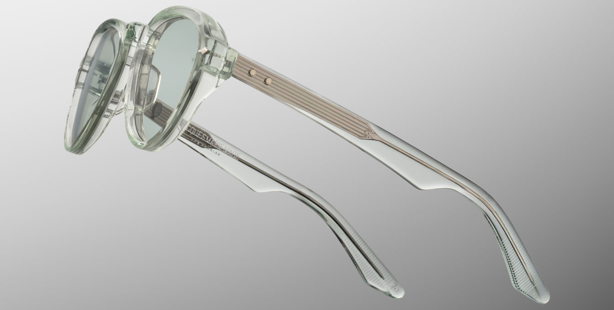 jacques marie mage hatfield photochromic aurora hellgrüne aviator acetatfassung mit grünen gläsern