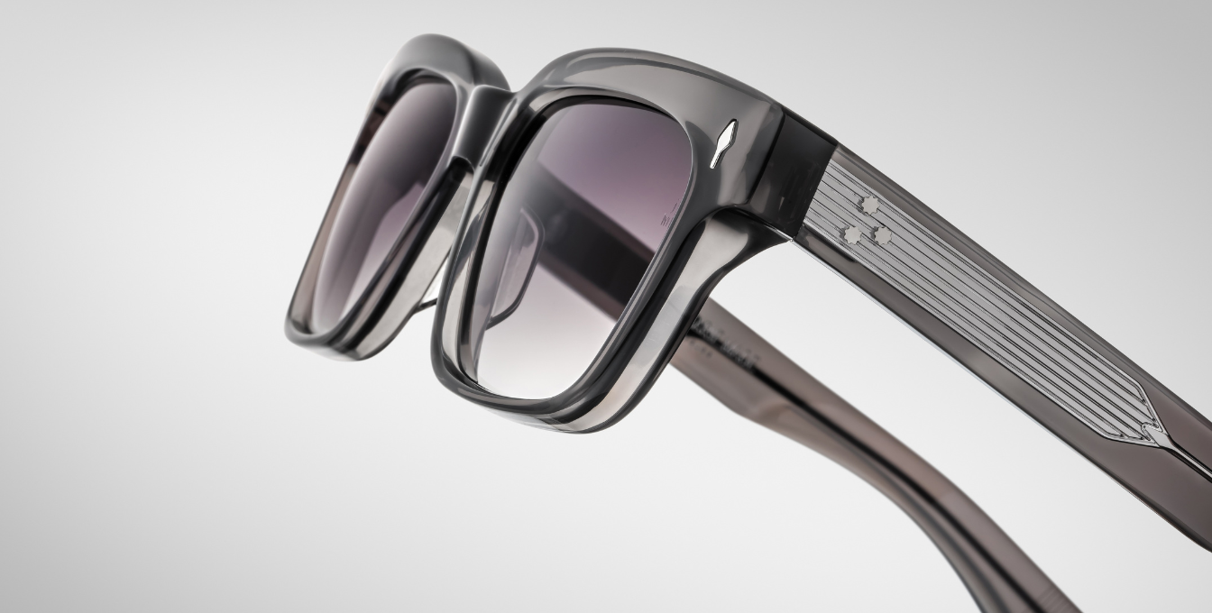 jacques marie mage molino 55 prime eckige sonnenbrille in grau mit grauen gläsern