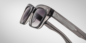 jacques marie mage molino prime eckige sonnebrille in grau mit grauen gläsern