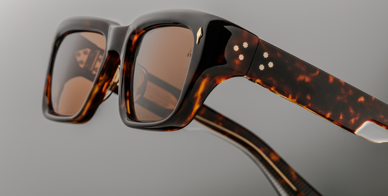 jacques marie mage walker havana 6 eckige sonnenbrille in braun mit braunen gläsern