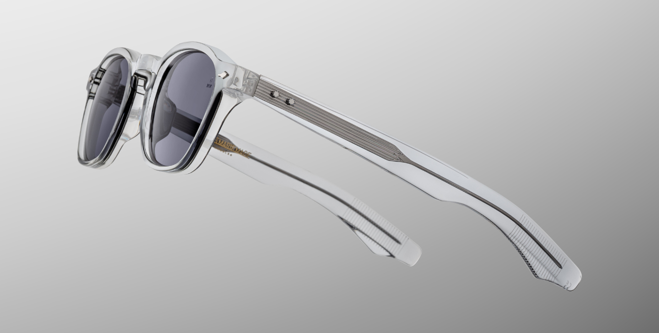 jacques marie mage zephirin 47 sulfur eckige sonnenbrille in grau mit grauen gläsern