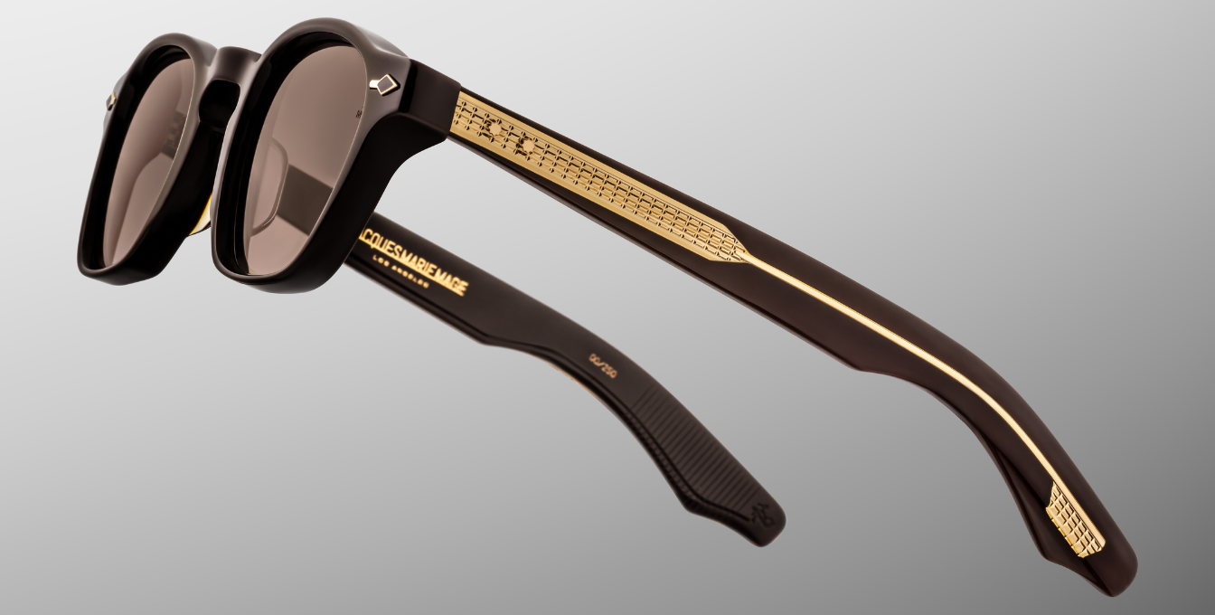 jacques marie mage zephirin ganache eckige sonnenbrille in braun braunen verlaufsgläser