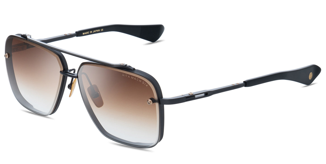 Dita MACH-SIX | Black Iron - Black Rhodium Details