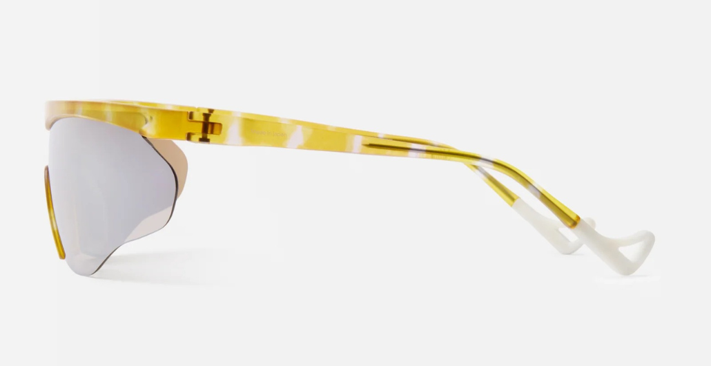 district vision ashima alpine moss Sportbrille in gelb mit braunen Gläsern