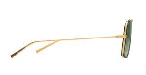 dita artoa.88x yellow gold aviator sonnenbrille in gold und grün mit grünen verlaufsgläsern