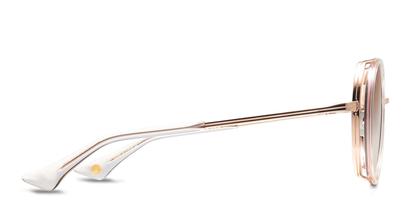 DITA Lageos | White Rose Crystal &amp; Rose Gold