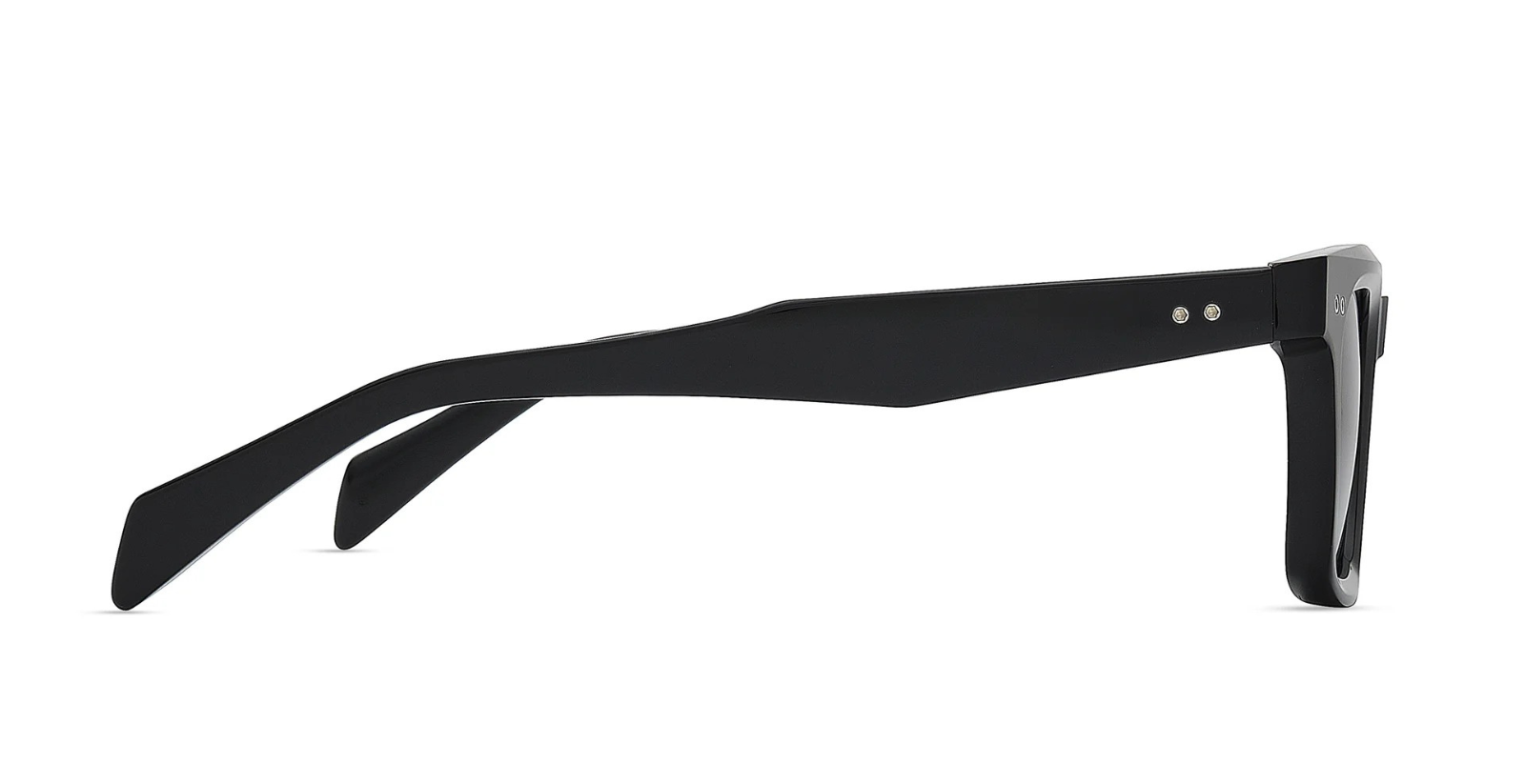 dita monolix black eckige sonnenbrille in schwarz mit blauen gläsern