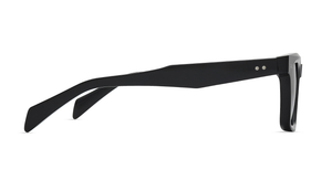 dita monolix black eckige sonnenbrille in schwarz mit blauen gläsern