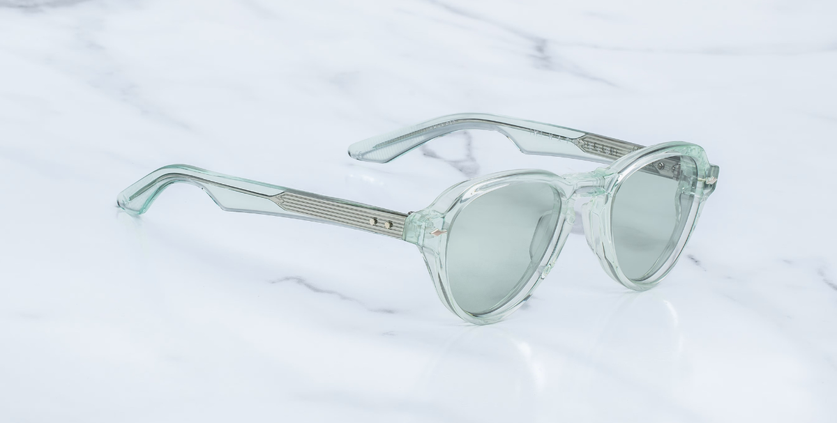 jacques marie mage hatfield photochromic aurora hellgrüne aviator acetatfassung mit grünen gläsern