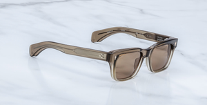 jacques marie mage molino lescot eckige sonnnebrille in braun mit braunen gläsern