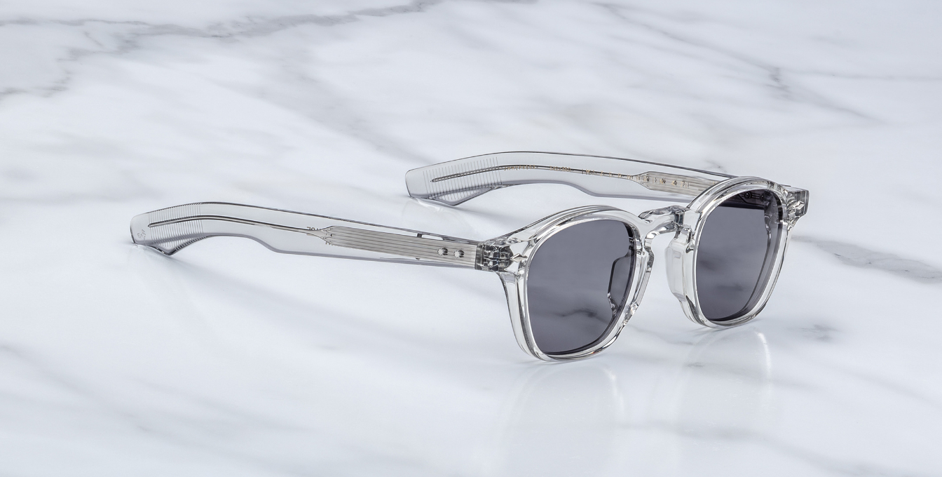 jacques marie mage zephirin 47 sulfur eckige sonnenbrille in grau mit grauen gläsern