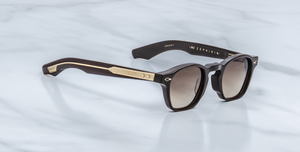 jacques marie mage zephirin ganache eckige sonnenbrille in braun braunen verlaufsgläser