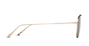 matsuda m3130 antique gold aviator sonnenbrille in antique gold mit grünen gläsern