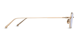 matsuda m3138 brushed gold cafe blue side