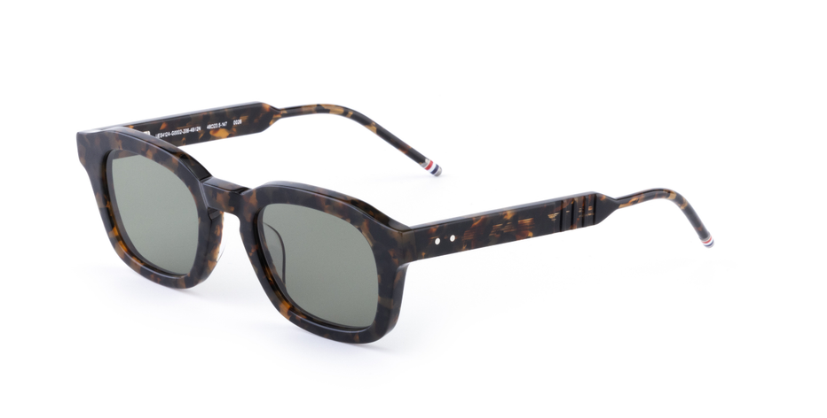 Thom Browne 412A 206 Sunglasses in Havana - luxury Eyewear made in