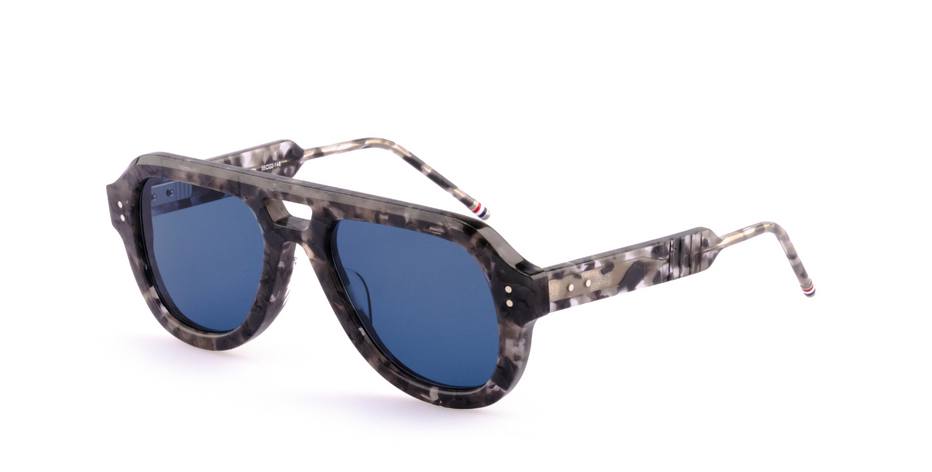THOM BOWNE サングラス Thom Browne Round with wide shield - grey tortoise – Mondello 1962