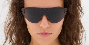 district vision ukinori tortoise sportsonnenbrille in havana mit grünen gläsern