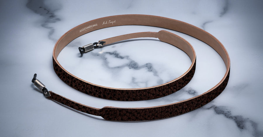 Jacques Marie Mage Rodeo Bison Mahogany Leather Strap