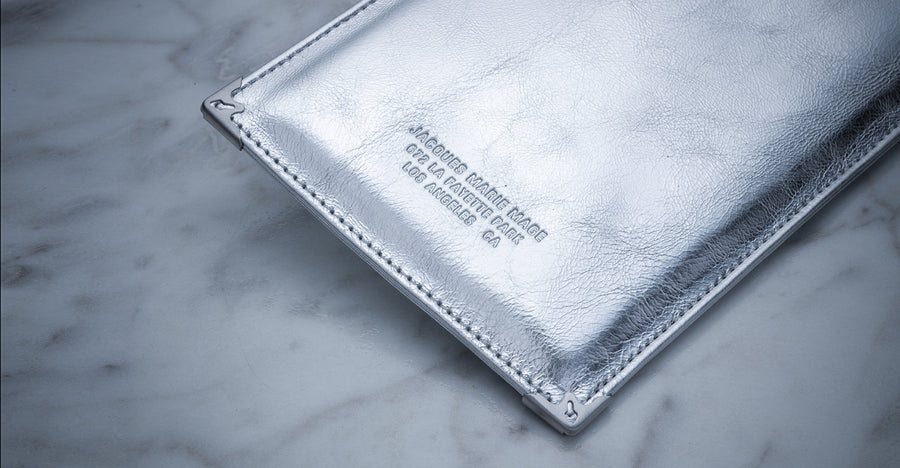 Jacques Marie Mage Softcase leather silver limited edition