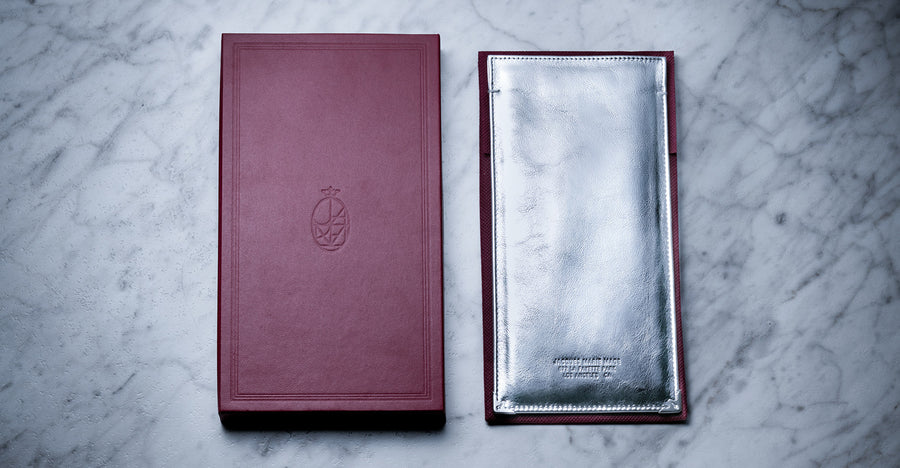 Jacques Marie Mage Softcase leather silver limited edition