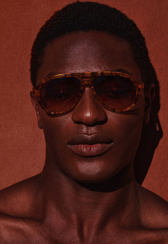 Jacques Marie Mage Cortina Vintage Tortoise Portrait Man